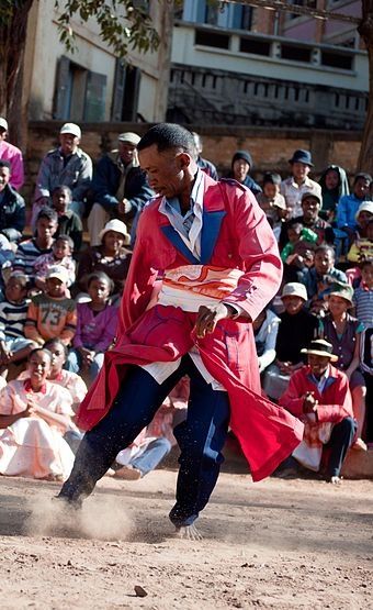 Hiragasy dancer in Madagascar